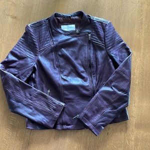 Cupcakes and Cashmere leather moto jacket